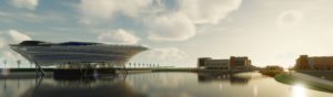 mote marine - our vision - hero banner - rendering of new science education aquarium